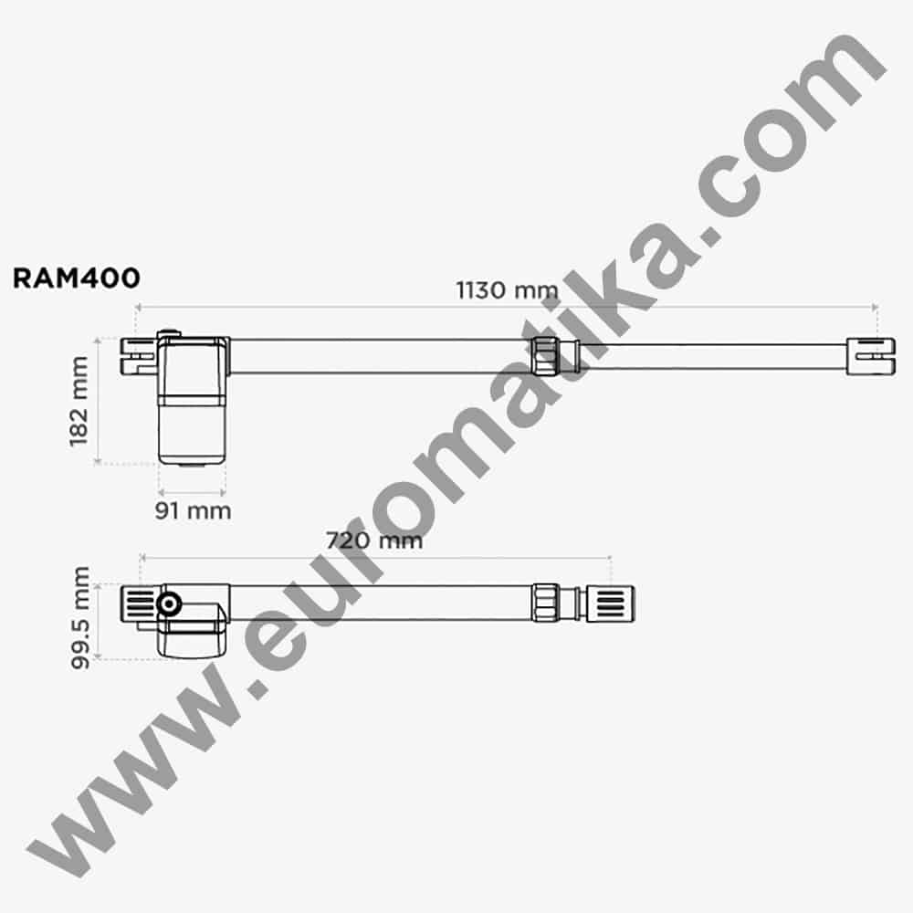 Motor za krilna vrata RAM 400/600 BT - Slika 6